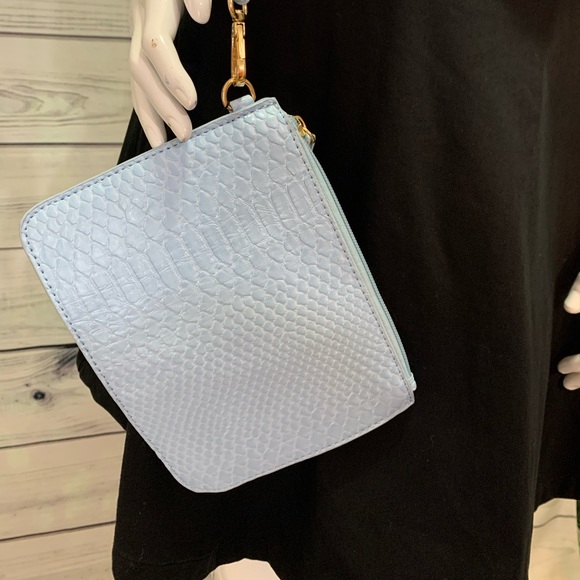 Jules Kae Blue Snake Pouch with Detachable Wrist S - Picture 15 of 16